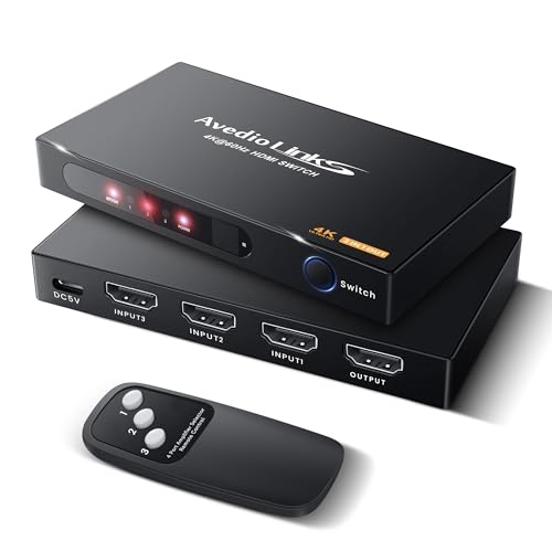 【送料無料】切替器 4K 60Hz HDMI Switch 3 in 1 HDMI 切替器 セレクター 3入力1出力 5 Port 4 in 1 5 ..