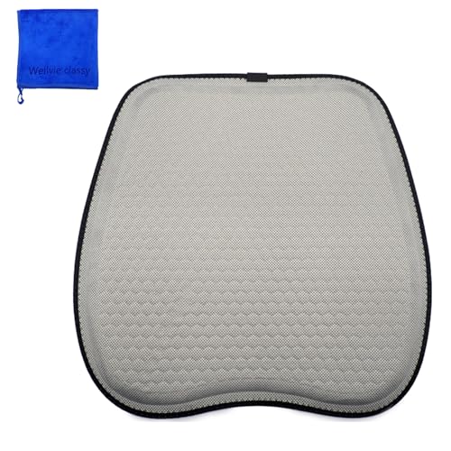 【送料無料】Wellvie classy ゲルクッション 車 クッション 大きい 46×46.5cm 車 ズレない 蒸れない 冷..