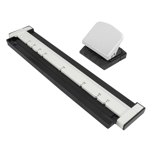 【送料無料】STEELMIGHT 穴あけパンチ ゲージパンチ 手帳用 ミニ 6穴あけ ルーズリーフ 34cmガイド定規..