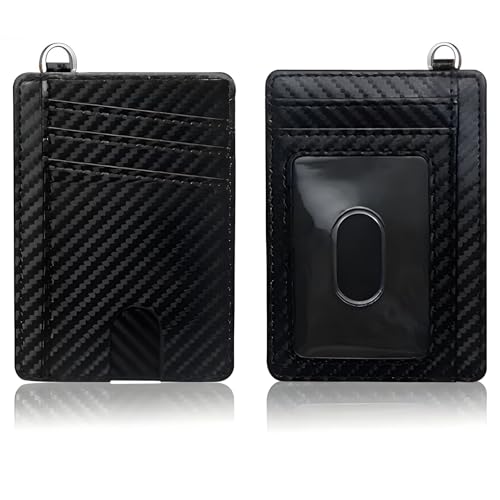 【送料無料】[Bearneko] スキミング防止 カードケース 薄型 炭素繊維 両面収納 パスケース メンズ クレ..