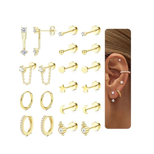 【送料無料】Jstyle 10ペア ピアス レディース 人気 セット シルバー ゴールド スタッドピアス フープ ..