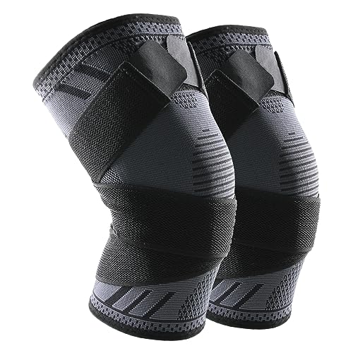 【送料無料】Goosom 膝サポーター (2枚入り)ひざサポーター 調整可能 加圧ベルトスポーツ用  ...
