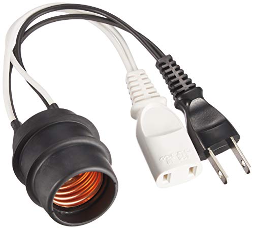 【送料無料】エルパ (ELPA) プラグ付ソケット 電源プラグ 照明 電球 E26 125V 6A KW-15NH