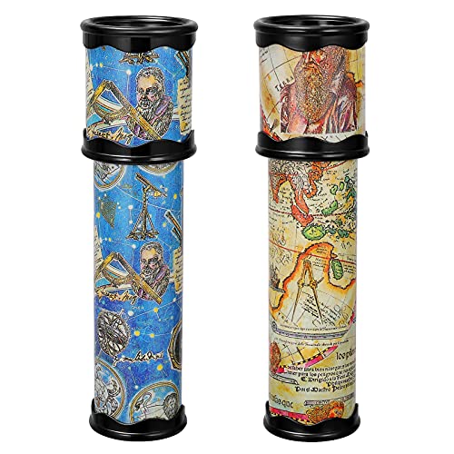 【送料無料】万華鏡 クラシック マジック ノベルティ ゲーム 工芸 民芸品 子供 子供向け 2本セット 6歳以上 (ランダムカラー)