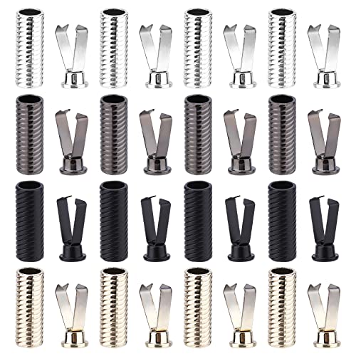 【送料無料】PH PandaHall ループエンド コードエンド 4色 シューレース 靴紐 先端 16個セット コード..