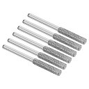【送料無料】PATIKIL 4 mm ダイヤモンドチェーンソー研磨機 6個 研ぎ石 研磨研削ヤスリ工具 シルバー