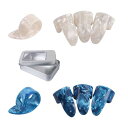 【送料無料】MEDUSHASHA ギター用サムピック【8枚セット】 セルロギターピック 親指2個/人差し指ピック6個 指保護用具セット 初心者 ギターフィンガー...