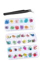 【送料無料】YFFSFDC カラーラインストーン ネイルアートパーツ ドライフラワー ネイル押し花 アクリルラインストーン 大容量 ネイル デコ用 DIY 服装...