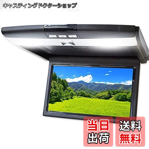 【送料無料】【F1012B】 10.1インチ フリップダウンモニター WSVGA 1024xRGBx600 液晶パネル採用 IRイヤホン対応可能 3色選 ブラック