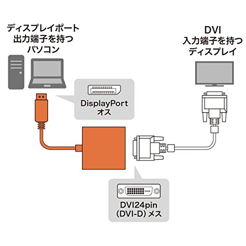 【送料無料】サンワサプライ DisplayPort-DVI変換アダプタ