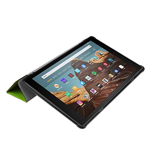 キャスティングドクターショップの【送料無料】Fire HD 10 2019 ケース Fire HD 10 2017 タブレット ケース (Newモデル)【ELMK】軽量 薄型 PU レザー スマート カバー｜アングル3