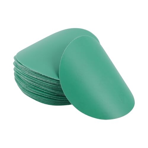 【送料無料】HEROFFIX 50個の車用木製研磨ディスク平滑化フックループ研磨シート5" 800番グリーンアルミニに対応ウムオキサイド