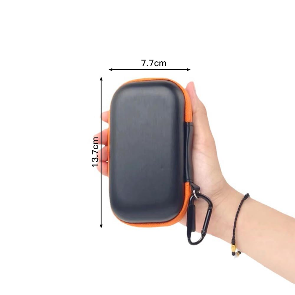 【送料無料】Mikankawa 外付けSSD 収納ケース 2.5inch SSD 保護バッグ 防水 衝突防止 落下保護 押し潰れ防止 SanDisk E30/E60/E80/E81対応 フック付き - Image 2