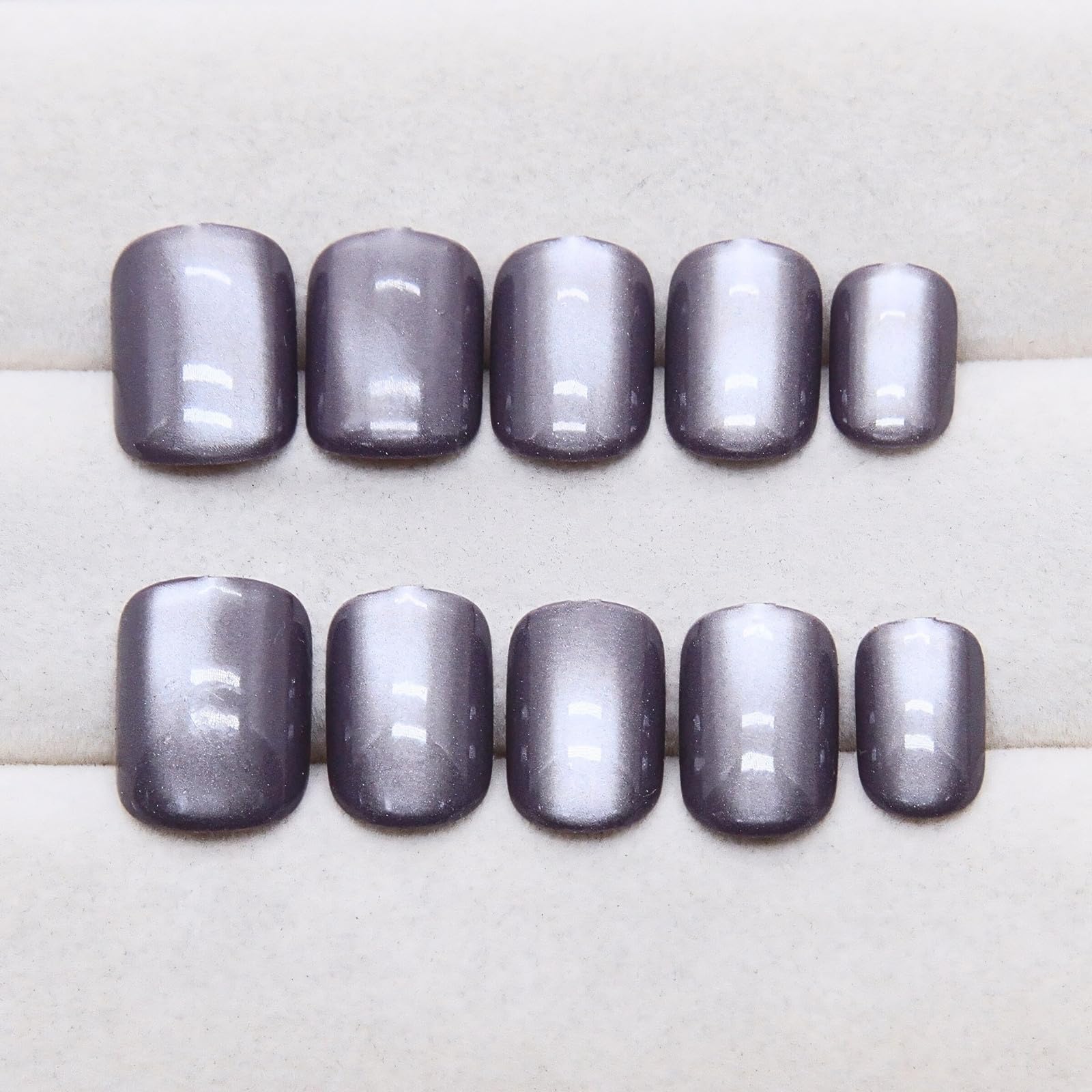 【送料無料】COLORBIRD ネイルチップ ショート スクエアオフ 色：シルバー、サイズ：ショート