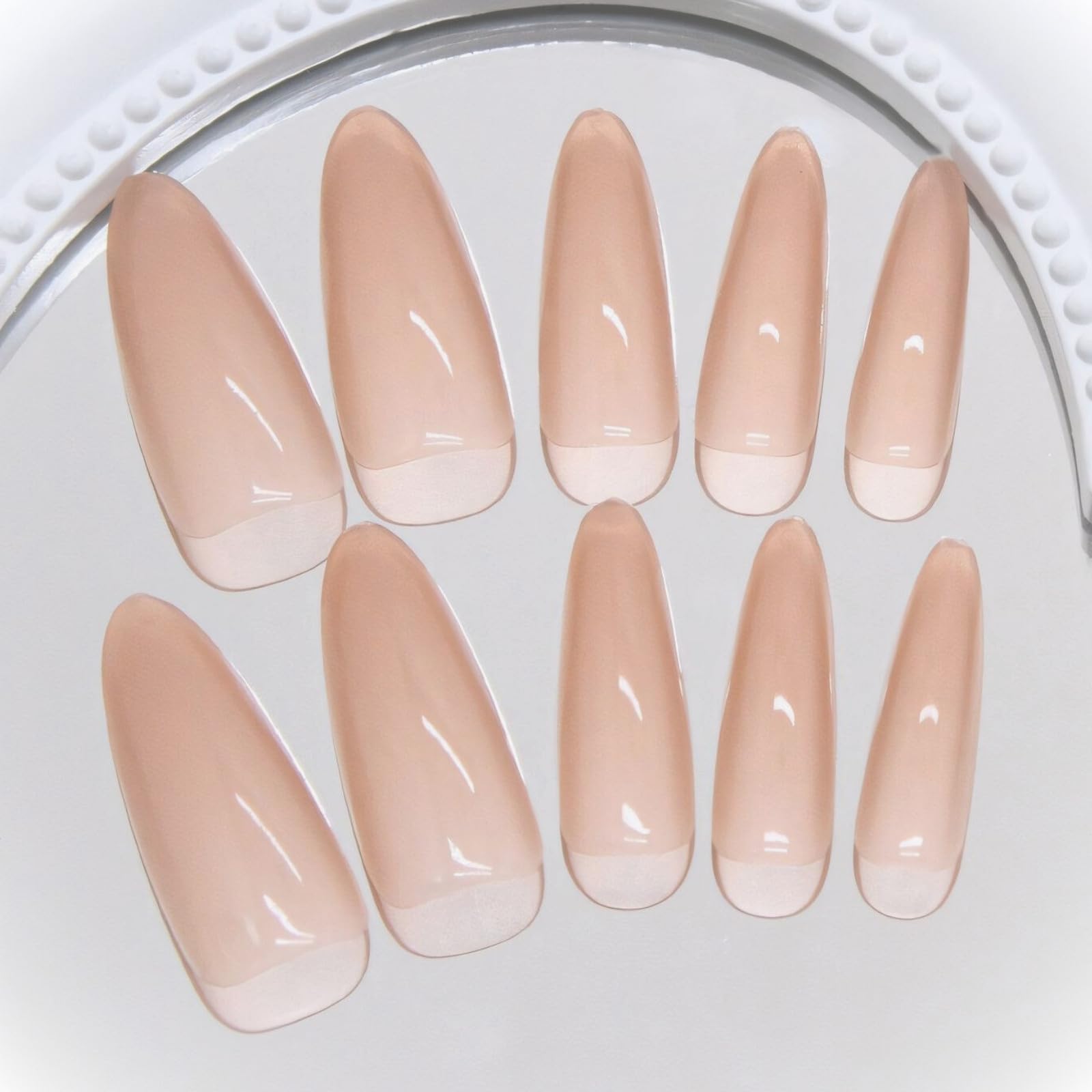 【送料無料】COLORBIRD ネイルチップ ロング バレリーナ 色：ベージュ、サイズ：ロング