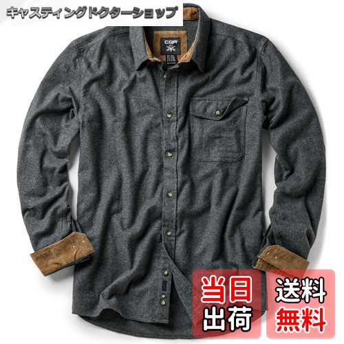 【送料無料】[CQR] シャツ 長袖 メンズ レギュラーフィット [保温・厚手・耐久性] 春 秋 フランネル チ..