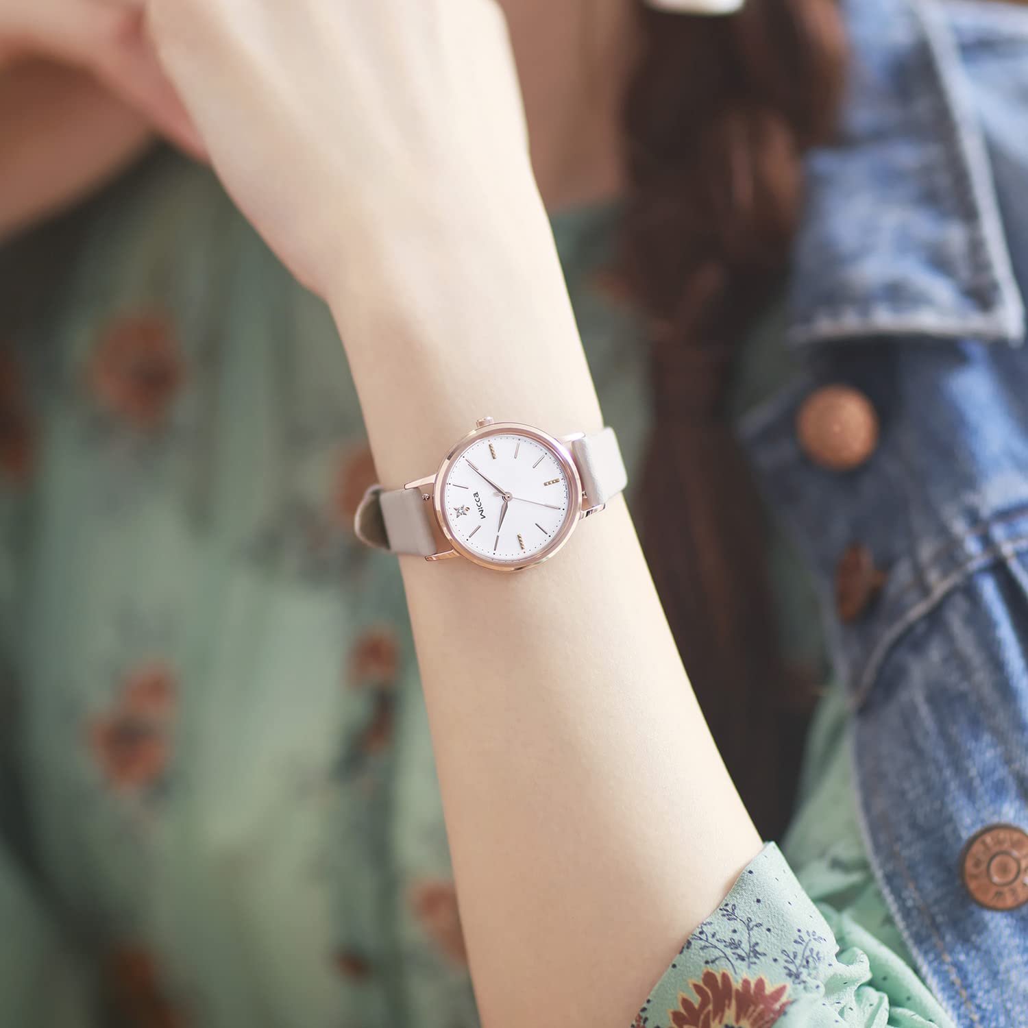 キャスティングドクターショップの【送料無料】[CITIZEN] ウィッカ wicca ソーラーテック ( ベージュ/ 革ベルト / 日常生活防水 / レディース ) KP5-166-10 #ときめく ダイヤ シチズン ギフトソーラー｜アングル2
