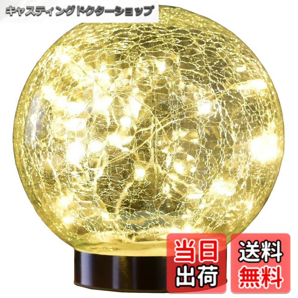 【送料無料】ガーデンマスター(Gardenmaster) LEDソーラーライト 直径15cm 1個セット 自動点灯 防塵防水 玄関照明 庭園灯 誘導灯 間接照明 防犯ライト 庭園灯 ベランダ テラス バルコニー 防犯WLL-1030-2GD ゴールド