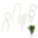 【送料無料】TVETE ゴールド メタリック 園芸支柱 植物支柱 金属 スパイラル スタイル 【5点セット】 観葉植物 支柱 おしゃれ ゴールド ツルネ サポート 蔓性植物 バラ 花 チューリップ ヒヤシンス 固定 クロロフィツム ポトス 胡蝶蘭 モンステラ