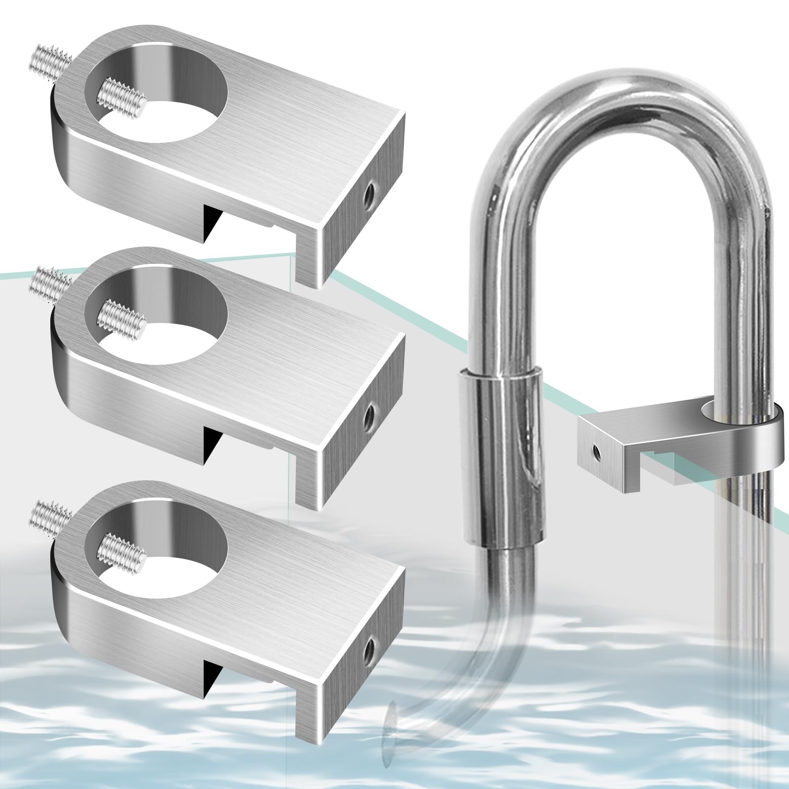 【送料無料】HttDog アクアリウム パイプホルダー 3個セット 水槽 パイプ ホース固定 水道管クランプ 金魚鉢 水槽用 ホースホルダー パイプクリップ 水...