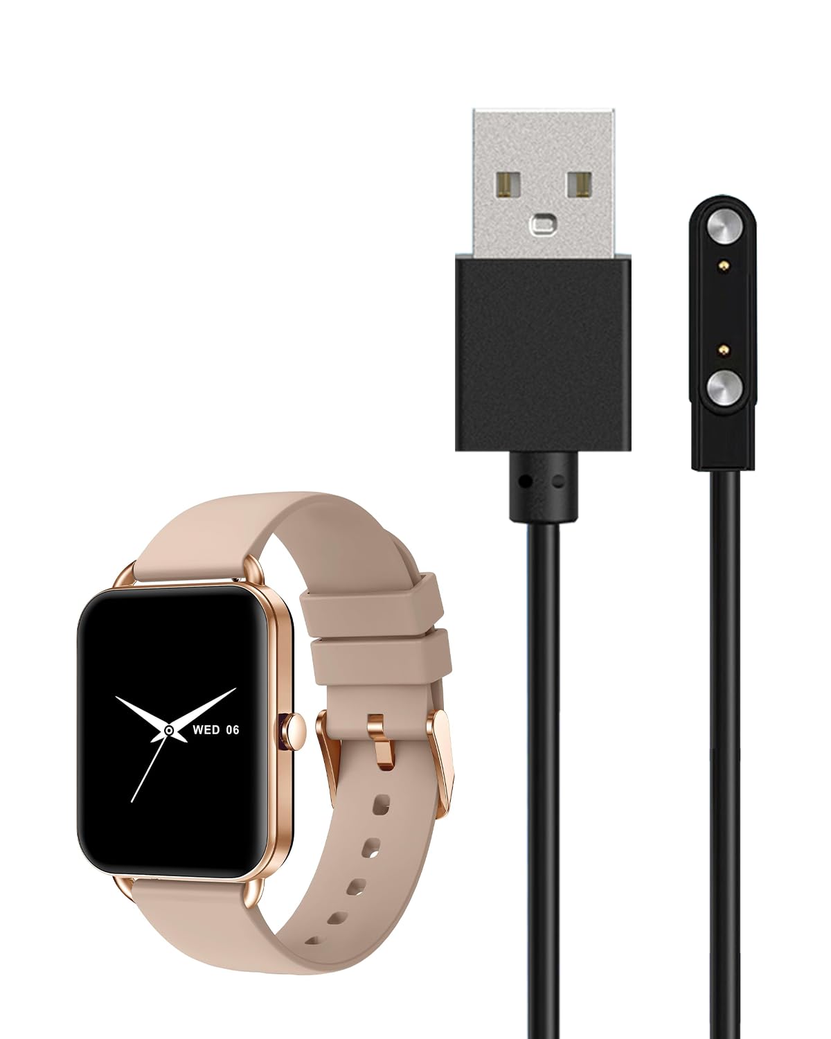 【送料無料】For MONOMAM Primo 1.65インチ スマートウォッチ 充電ケーブル 充電器 磁気充 USB充電【KONXISA】汎用マグネット充電コード 磁気吸着 急速充電 高耐久 軽量 小さい 持ち運び便利 旅行用