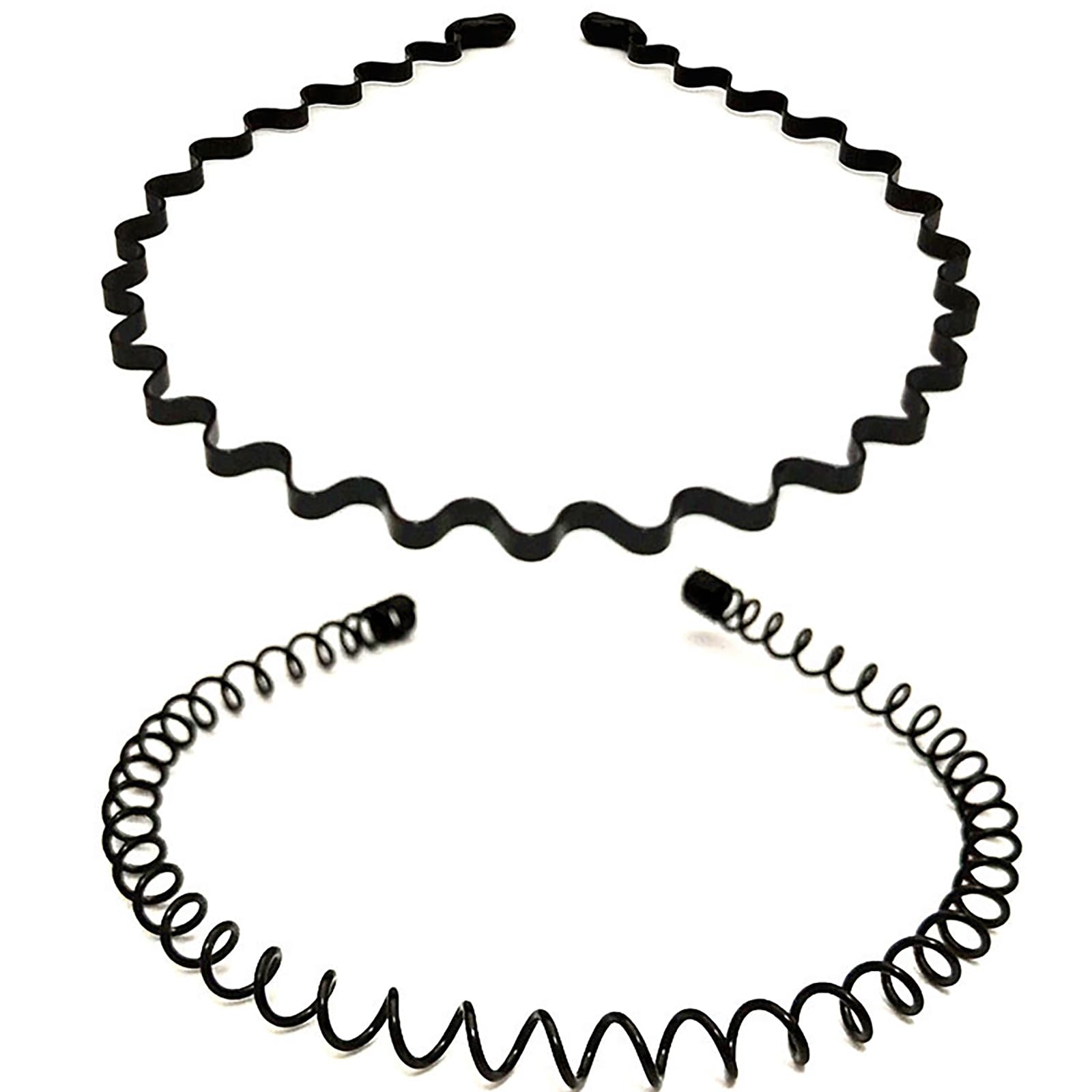 【送料無料】[ALLVD]カチューシャスプリングヘアバンド 鉄波型 洗顔運動は男女兼用 保護ゴムで調整可能..