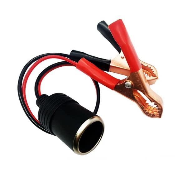 【送料無料】CTRICALVER 12V/24Vバッテリークリップタイプカーシガーソケットアダ...