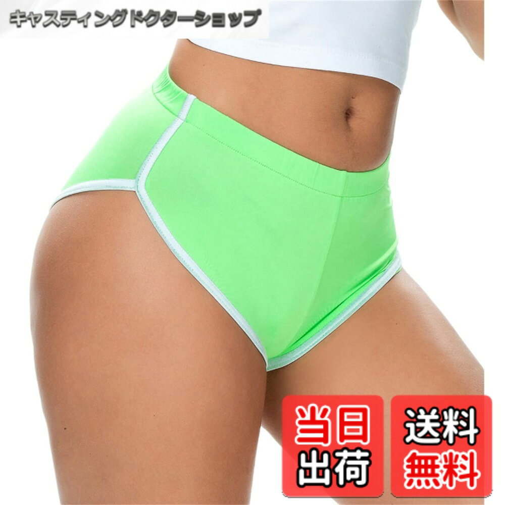 商品情報商品の説明主な仕様 【素材】ポリエステル、その他 ※ 薄いポリエステル系のサラッとした速乾性の生地で、光沢なし、伸縮性・ストレッチ性ありマイクロミニのセクシーなショートパンツ・ホットパンツ。 綿（コットン）ではなくポリエステル系の生地でサラッとした薄い速乾性の生地で、光沢はなく、伸縮性・ストレッチ性あり。サイドにスリットが入っており、太もものヘム（縁）やサイドにラインが入っていてスポーティなデザイン。 ポケットはないため、ポケットの厚みもなくスタイリッシュに着ることが可能。ウエストはゴム。 普段着だけでなく、ハロウィンやクリスマスなどのイベントや、クラブなどでの服にもおすすめ。開放的な短パンなので、部屋着や室内着、ルームウェア、寝間着やパジャマ代わりとしても使用可能。 スポーティなデザインなので、屋外でのジョギングやランニングやウォーキングにも使用可能。 屋内のジムでのトレーニングやストレッチ用の運動着、自宅でのヨガウェアにもおすすめ。