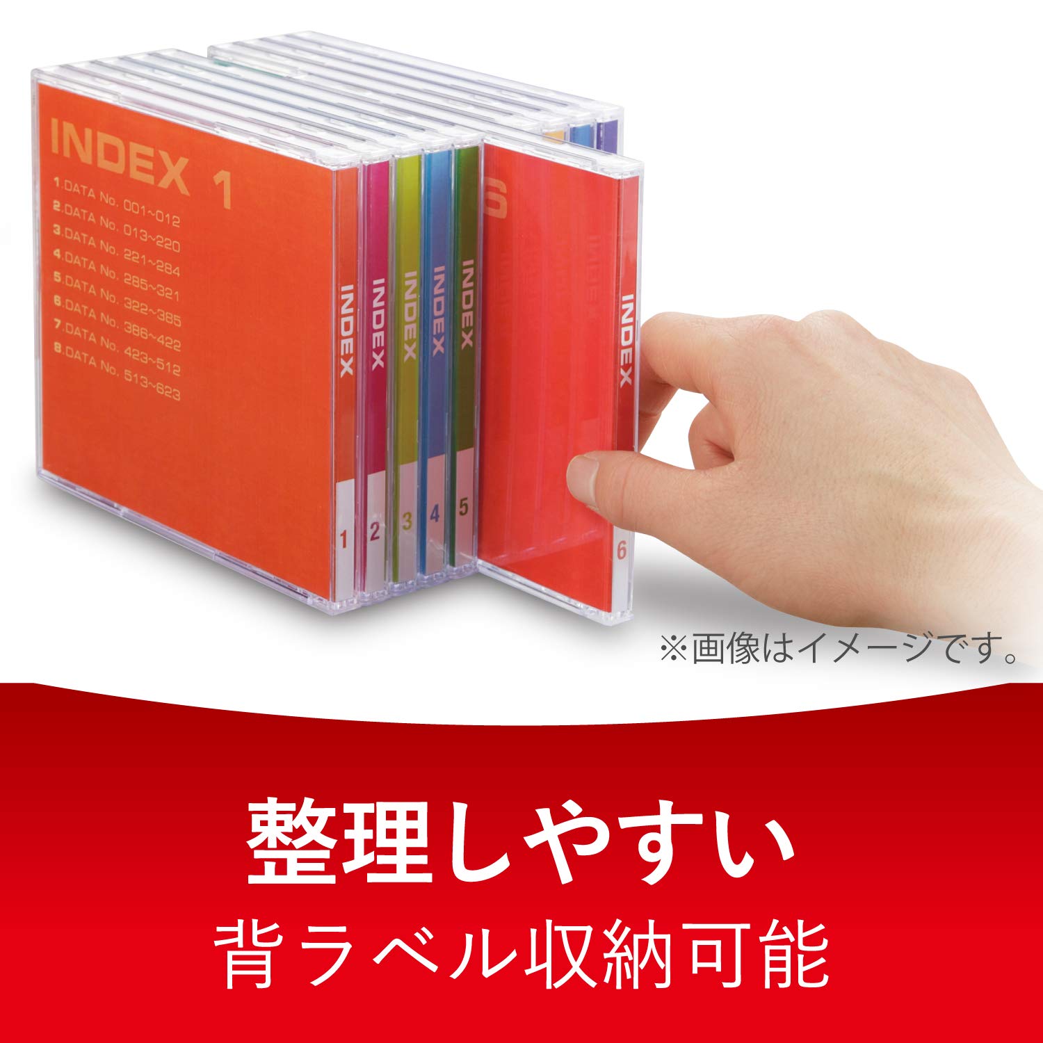 キャスティングドクターショップの【送料無料】エレコム CD/DVDプラケース/1枚収納/30パック/クリア｜アングル3