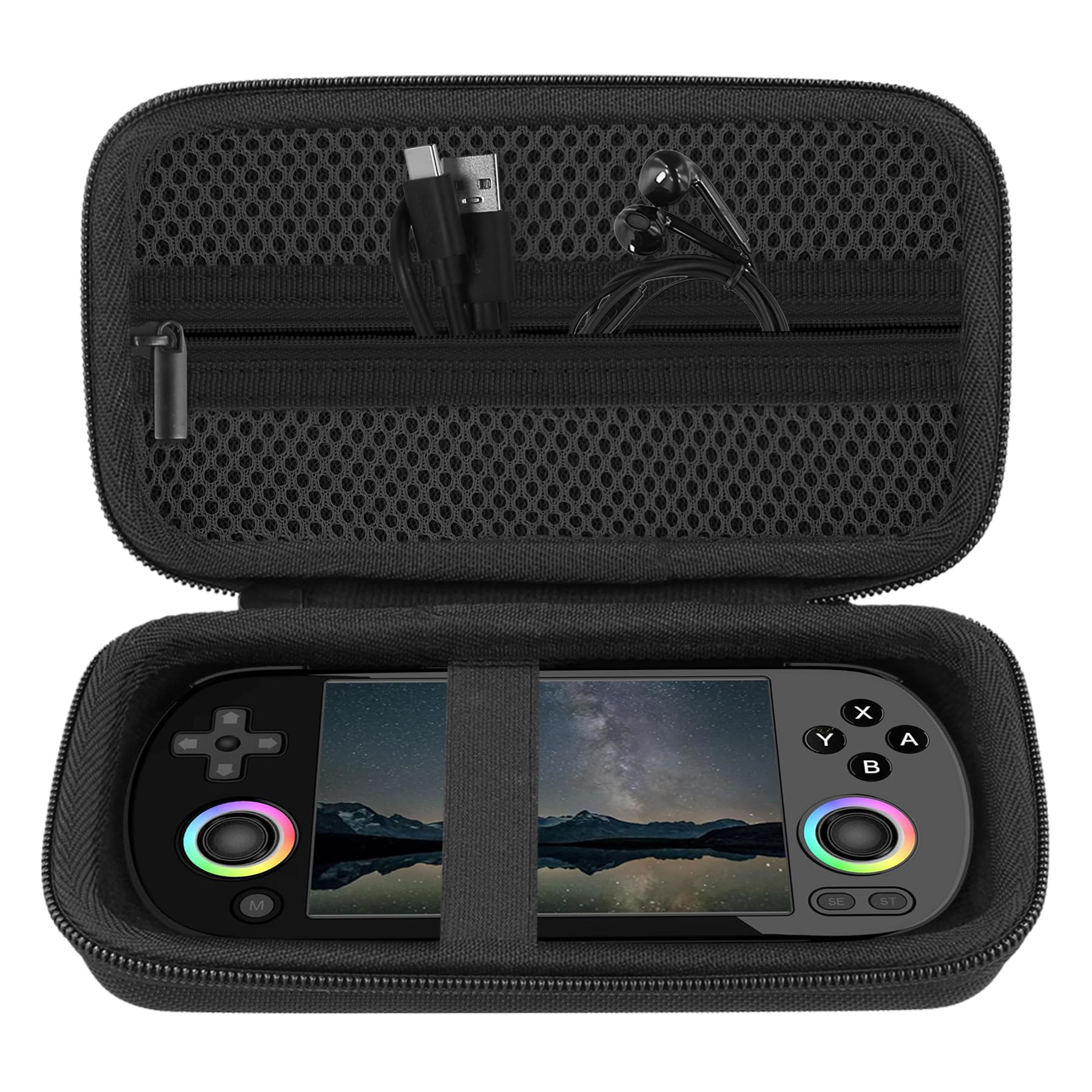 キャスティングドクターショップの【送料無料】【Khanka専用収納ケース】Anbernic RG40XX H Whatsko 超薄型携帯ゲーム機 ポータブルゲーム機に対応,ブラック（ケースのみ）｜アングル2