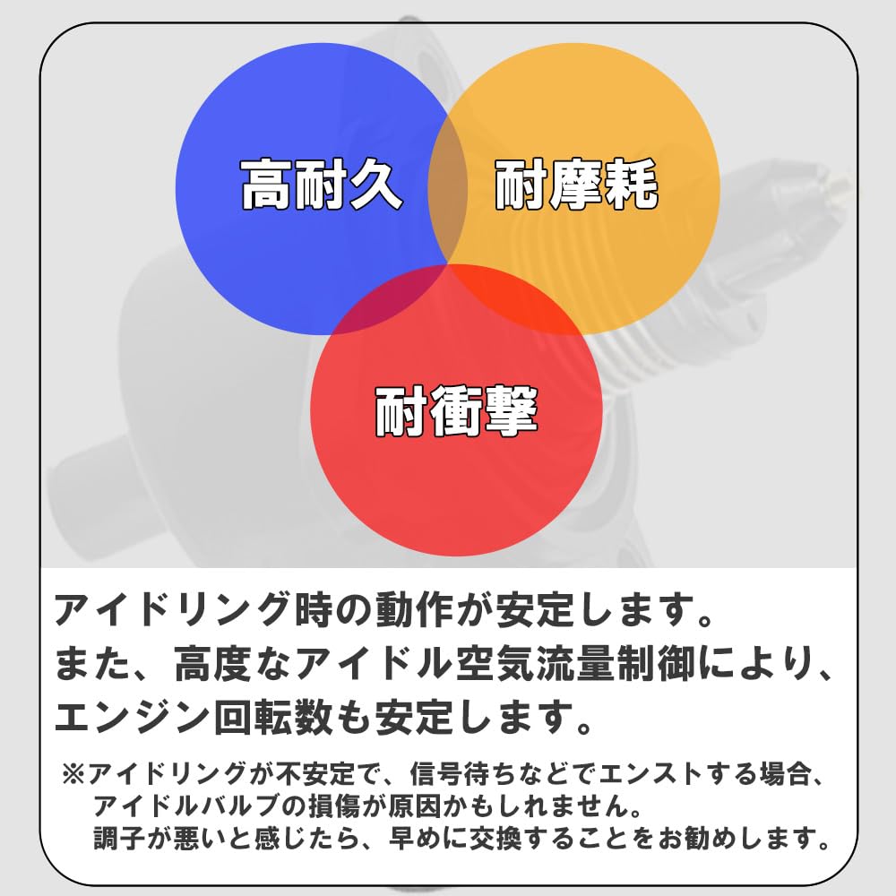 キャスティングドクターショップの【送料無料】Wellvie classy ISCV アイドル スピード コントロール バルブ エブリィ DA64V DA64W キャリイ DA63T ワゴンR MH21S MH22S MH23S ISCバルブ スクラム DG64V DG64W AZワゴン MJ23S MJ21S 18117-58J00 18117-67H10 1 色：ブラック、サイズ：50mm x 73mm x 70mm｜アングル2