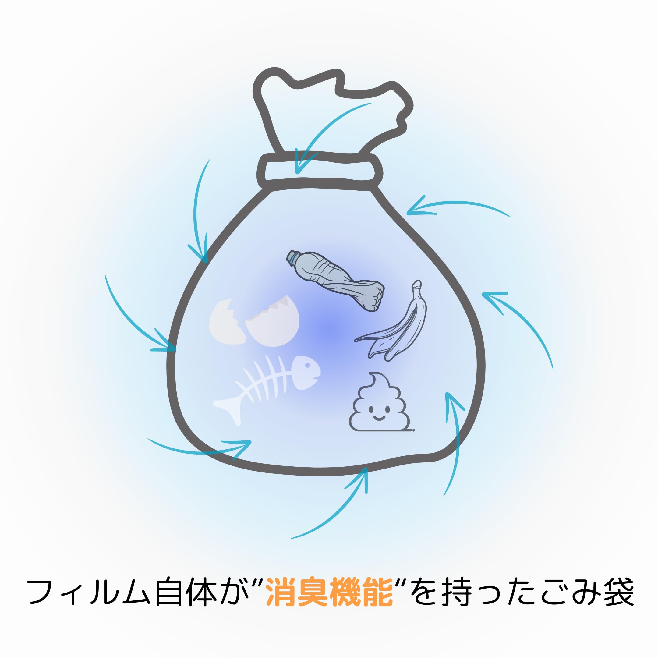 【送料無料】【お得な大容量120枚】大日産業 消臭ポリ袋 120枚 (30枚x4冊) 30cmx40...