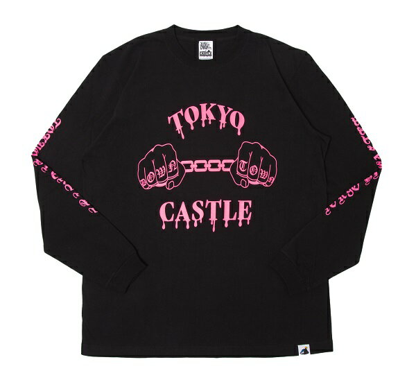 TOKYO DT CASTLE LONG T-shirts (BLACK x PINK)のサムネイル