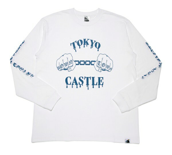TOKYO DT CASTLE LONG T-shirts (WHITE x BLUE)のサムネイル