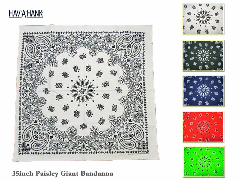 ＜ネコポス対応＞【HAV A HANK】ハバハンク 35" in Bandanna ジャイアント・バンダナのサムネイル