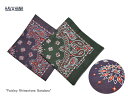 ＜ネコポス対応＞【HAV A HANK】ハバハンク PAISLEY Rhinestone Bandana ペイズリーラインストーン・バンダナ