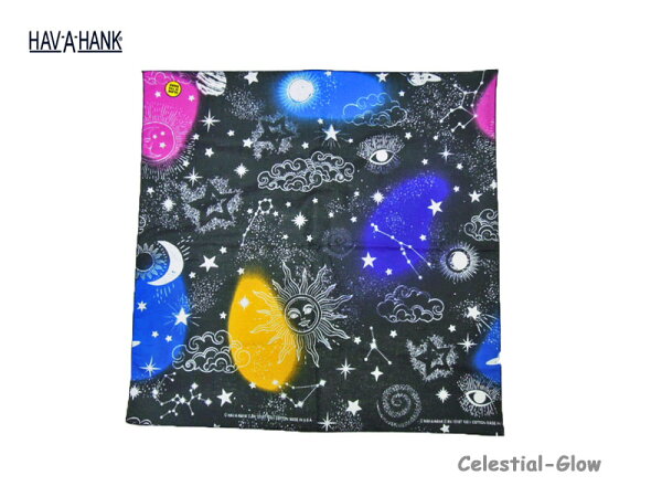 ジェイスタジアムの<ネコポス対応>【HAV A HANK】ハバハンク Celestial Glow Bandana 天の輝き・バンダナ|詳細画像