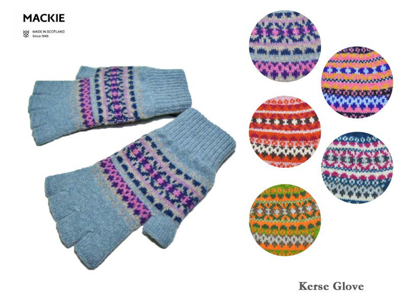 <ネコポス対応>【Robert MACKIE】ロバート・マッキー Kerse Fingerless Glove フェアアイル・フィンガーレス手袋