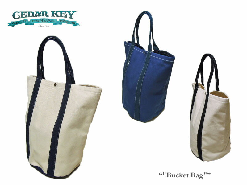 【Cedar Key】シダーキー Bucket Tote Bag(M)キャンバス バケツ型トートバッグ