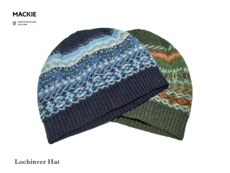 【Robert Mackie】ロバート マッキーLochinver Hat フェアアイル ニットキャップ