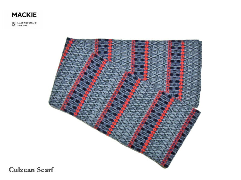 【Robert MACKIE】ロバート マッキーCulzean Scarfジャカード マフラー