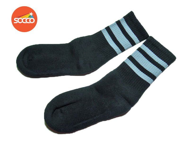 ͥݥбSOCCOۥå Crew Socks Black/Grey饷åȥ饤ס롼å