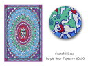 【Sunshine Joy】サンシャインジョイ Grateful Dead Purple Bear Tapestry グレイトフル パープルベア・ タペストリー