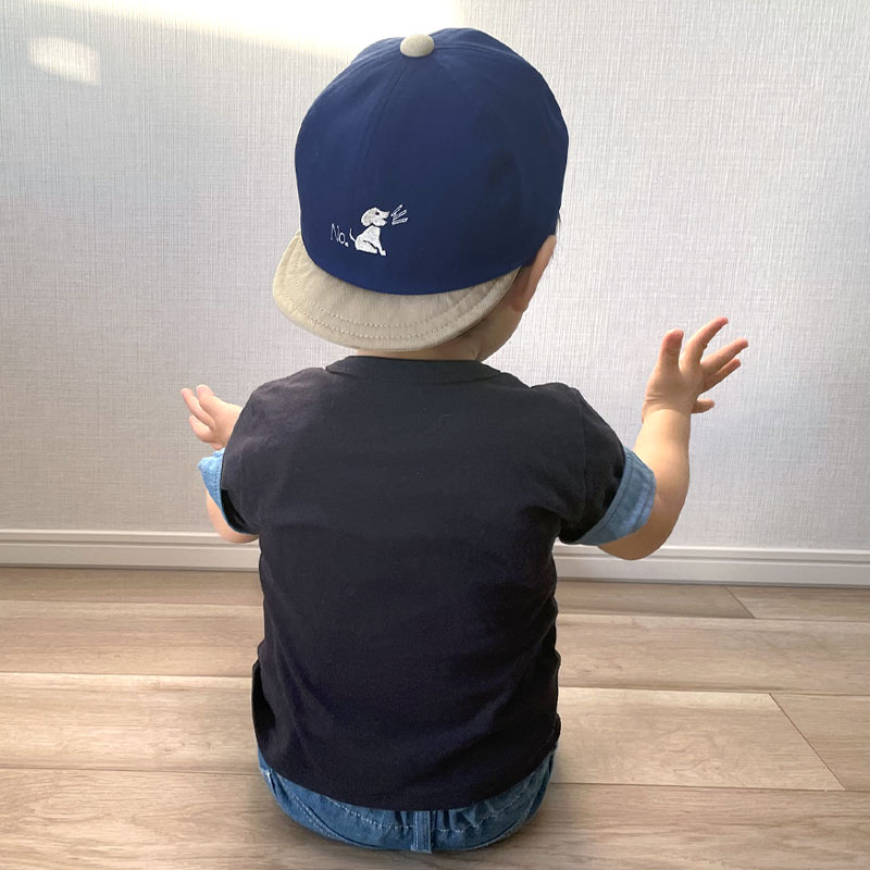 訳あり商品 日本製 手洗い可能 ベビー帽子 つば付 日よけ帽子 幼稚園 日除け ベビー Wan ワン ツートーンカラー Uvカット キャップ 1歳 2歳 50cm 男の子 女の子 春 夏 春夏 コットン 綿100 赤ちゃん 帽子 ベースボールキャップ おしゃれ かわいい あご紐付き あご紐