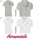 【最終処分価格】【エアロポステール】【S】【M】【L】【XL】【XXL】ウィメンズポロシャツ/Polka Dot Slub Polo【Aeropostale】