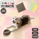 《最大400円OFFクーポン！くらしにプラス》ペット マット ペットマット PEジョイントマット(60×60×2) 6セット(24枚) PEJTM-602 床暖房対応 ジョイントマット 大判 防音 一年中 防水 サイドパーツ 厚さ2cm 60×60cm 【D】