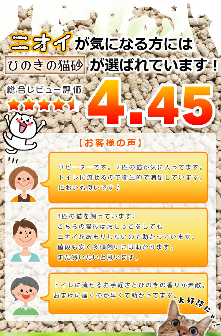 《最安値に挑戦中！》猫砂 ひのき ひのきの猫砂 8L×6袋セット 国産 当店オリジナル 送料無料 ねこ砂 木の猫砂 流せる 燃やせる 脱臭 粉立ちが少ない 檜 ひの木 ヒノキ ネコ砂 ネコトイレ 猫トイレ トイレ砂 トイレ用品【2112K】