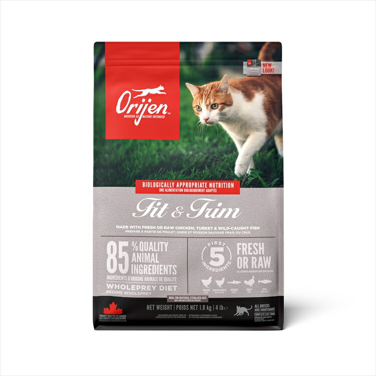 乐天商城 - オリジン キャットフード オリジン フィット&トリム キャット 1.8kg プレミアムフード グレインフリー ORIJEN ナチュラル アレルギー おすすめ 無添加 ダイエット