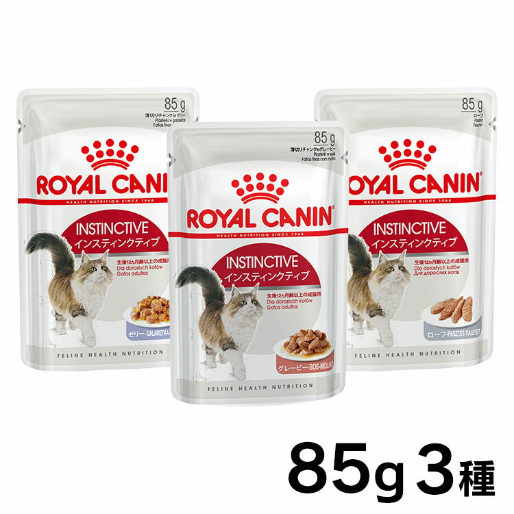 ロイヤルカナン 猫 FHN ウェット インスティンクティブ グレービー ゼリー ローフ 85g 生後12ヶ月齢以上の健康的な成猫用 アダルト キャットフード ウェットフード パウチ プレミアム 9003579308936 【D】【rccf48】