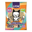 猫砂 おから 燃やせる ネコ砂 ニオイをとる砂 5L ねこ砂 砂 ネコトイレ 猫トイレ トイレ砂 トイレタリー トイレ用品 流せる 固まる 脱臭 香り付 ラベンダー LION ライオン 消臭 抗菌 トイレ 【D】 4903351002890